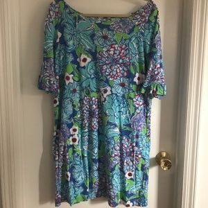 EUC Lilly Pulitzer Cotton T-shirt Dress XL
